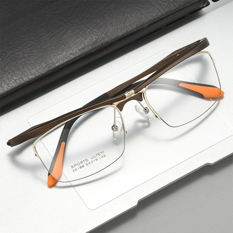Ultem Flip Up Half Rim Optical Glasses Frames Z188C
