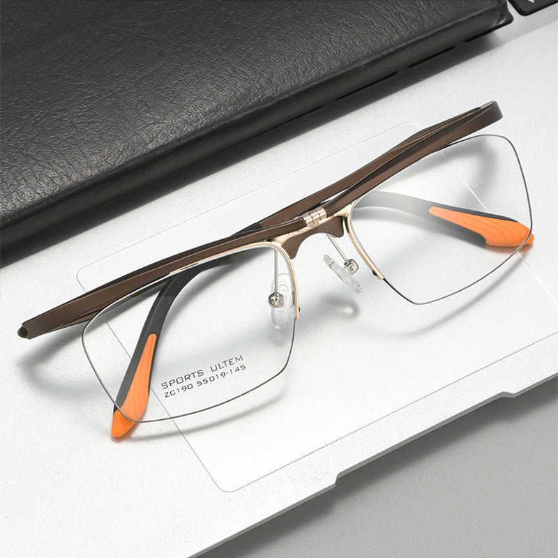 Ultem Flip Up Half Rim Optical Glasses Frames Z190C