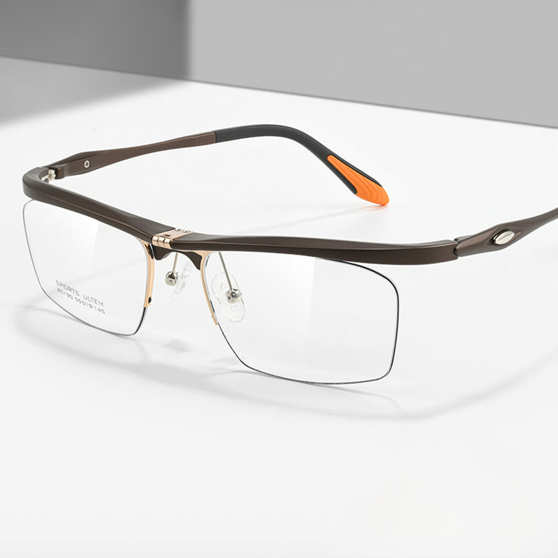 Ultem Flip Up Half Rim Optical Glasses Frames Z190C