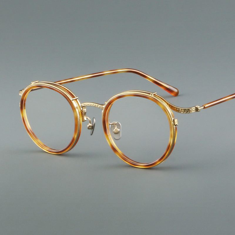 Oval Acetate Full Rim Prescription Glasses Spectacles Frames N-044