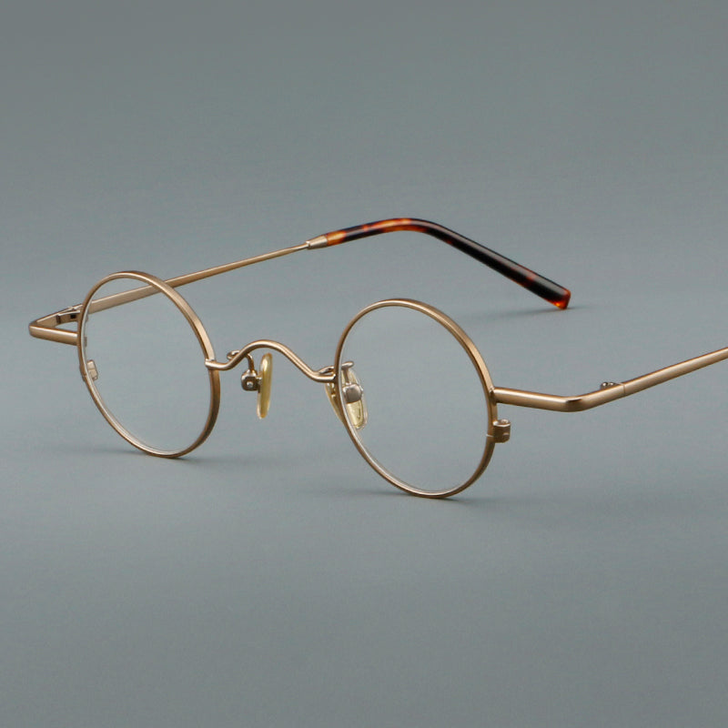 Round Metal Full Rim Prescription Glasses Spectacles Vintage Frames 6801