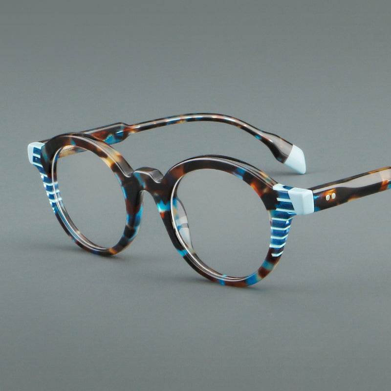 Oval Acetate Full Rim Prescription Glasses Spectacles Frames 1143