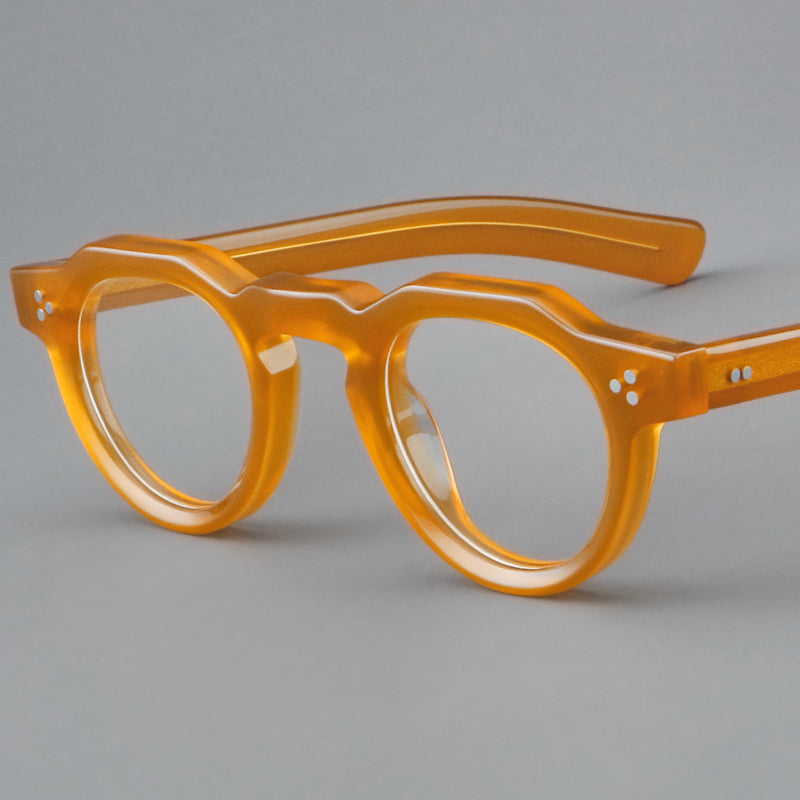 Crown Panto Acetate Full Rim Prescription Glasses Spectacles Frames 8013