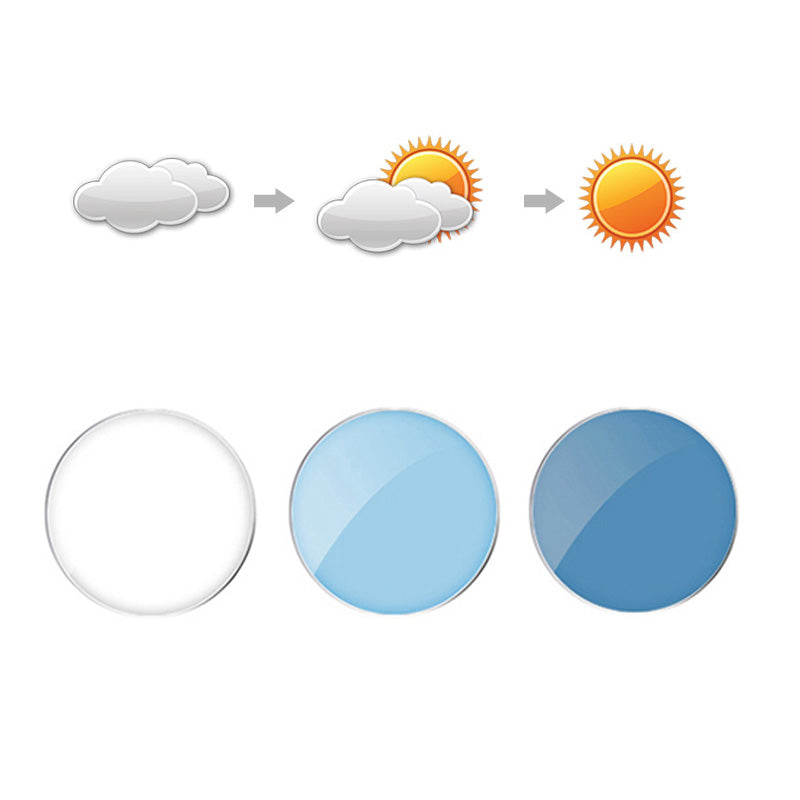 Single Vision Photochromic Lenses Blue