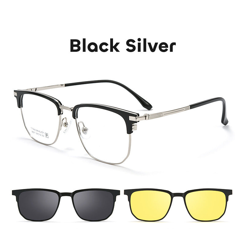 Magnetic Clip On Night Driving Glasses or Sunglasses or Prescription E